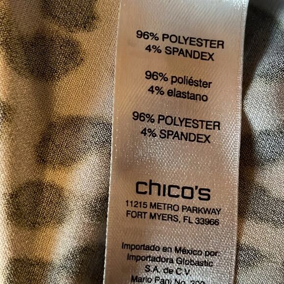 Chico's Charming Animal Print Dress. 1 - Picture 5 of 5